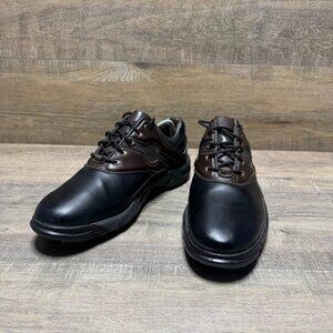 FootJoy GreenJoys Black/Brown Leather Golf Shoes Men's Size 11.5